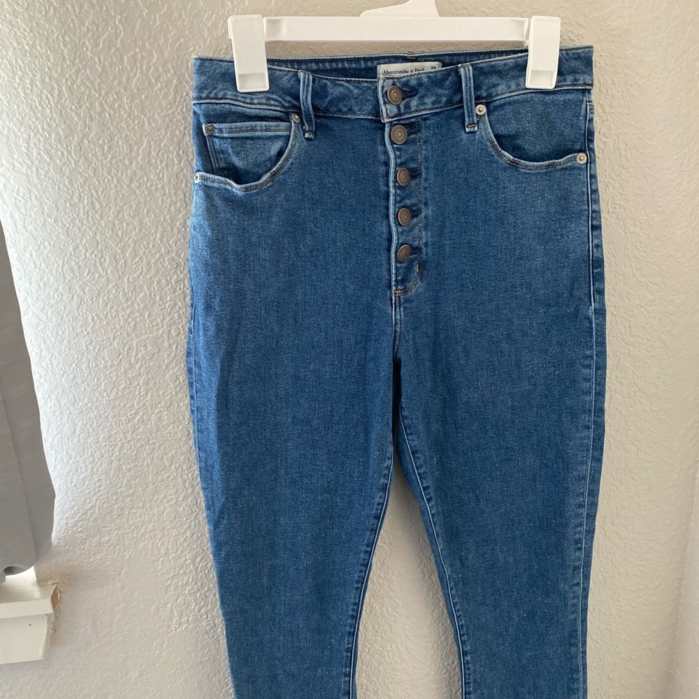 A&F Curve Love High Rise Super Skinny Ankle jeans